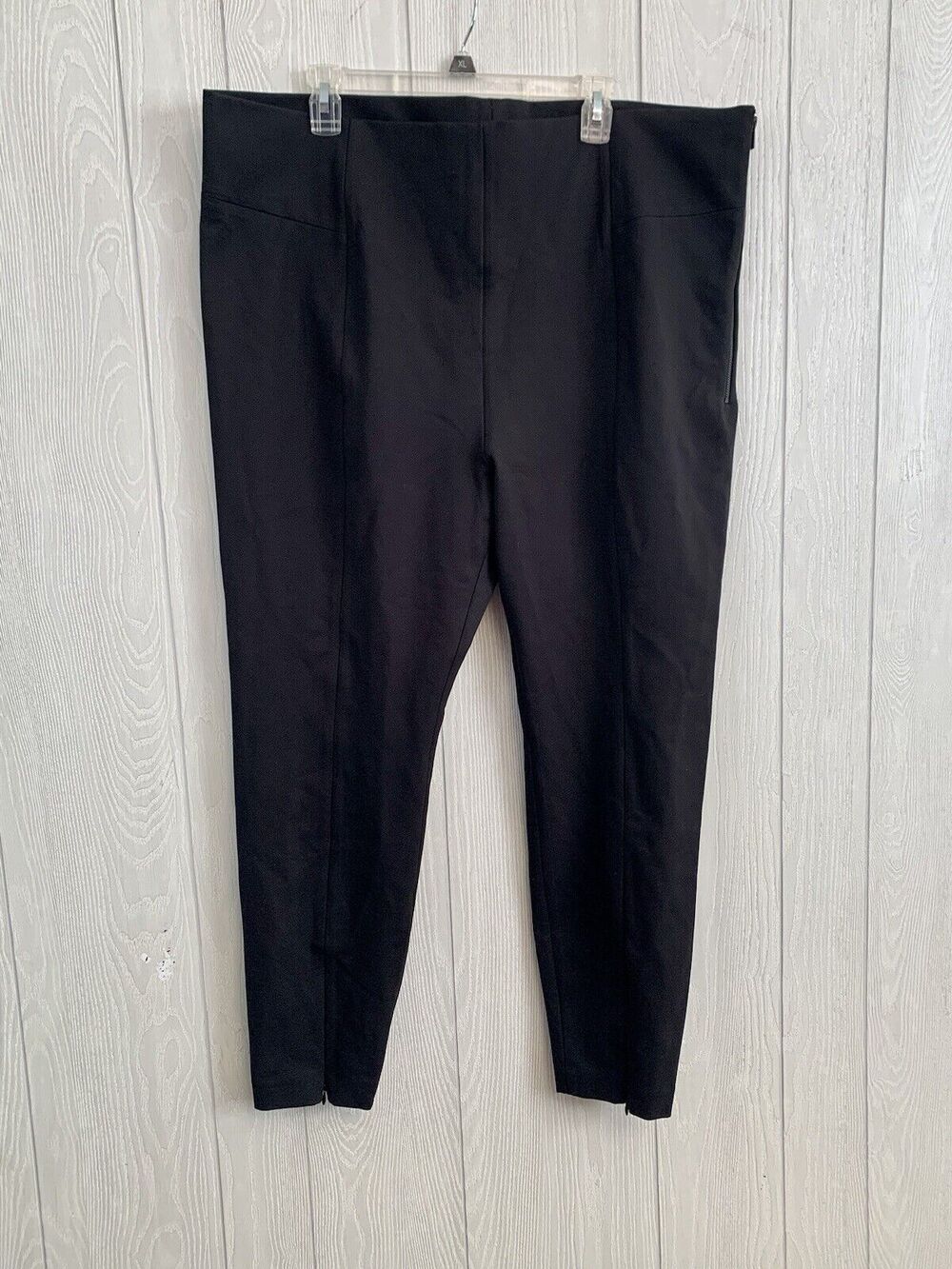 Good American Boss Pant Skinny With Zips Black (GA Size 8) 5XL